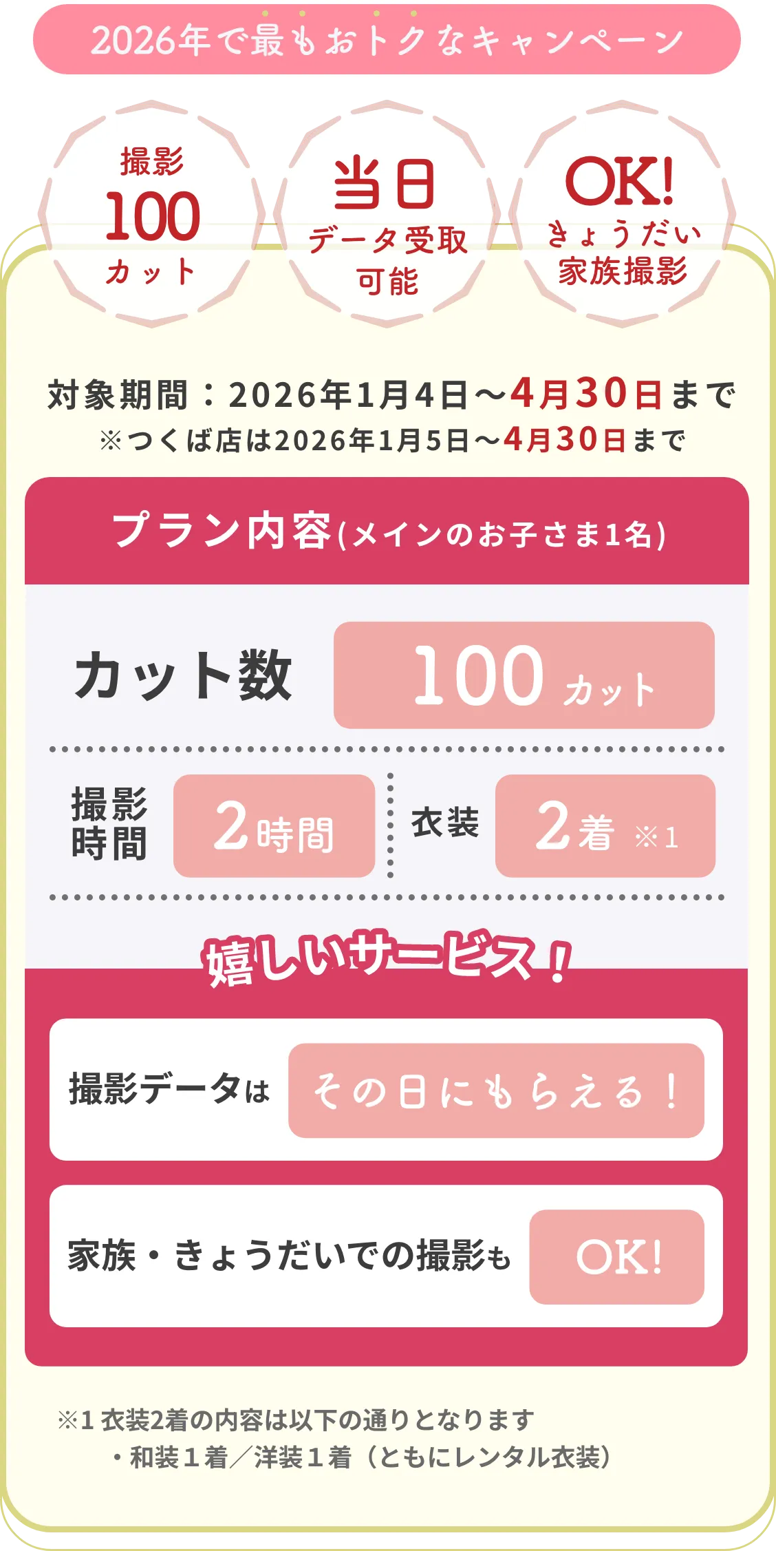 七五三撮影 | 2026年 fv