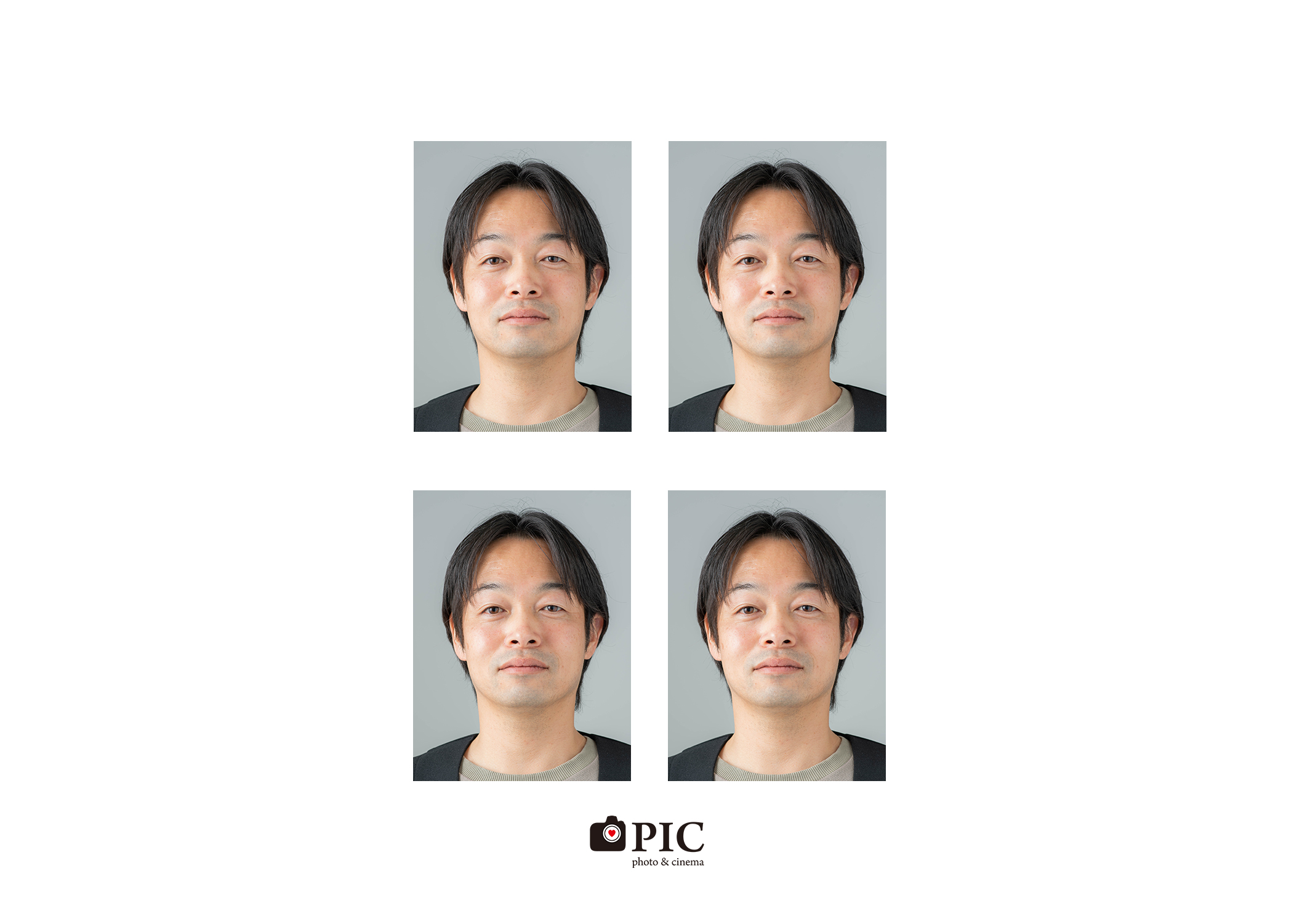 スタジオピック 撮影プラン パスポート&履歴書撮影プラン イメージ画像