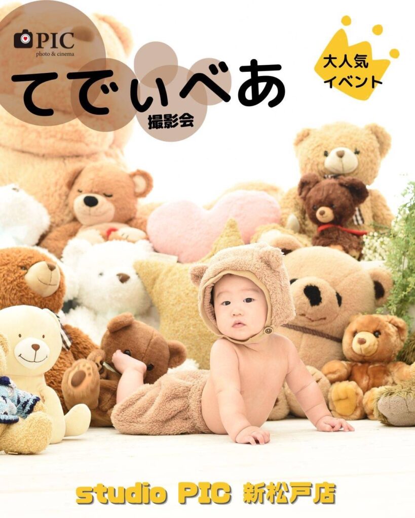 スタジオピック スタッフブログ ✨大人気イベントてでぃべあ撮影会🐻【studioPIC 新松戸店】